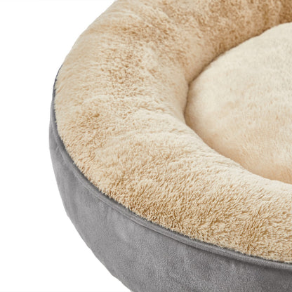 Round Grey Pet Beds