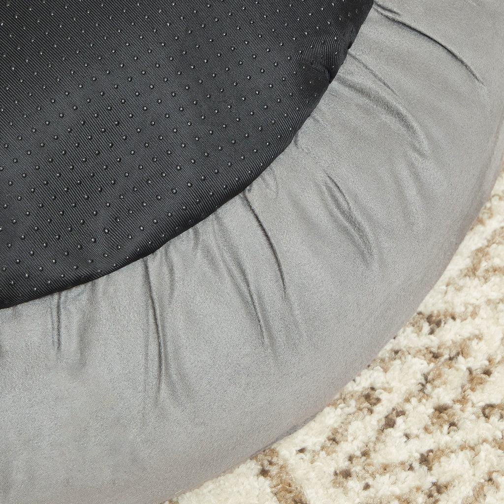 Round Grey Pet Beds
