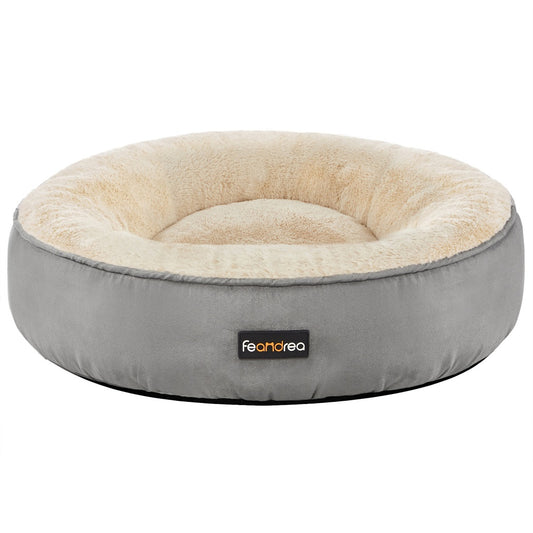 Round Grey Pet Beds